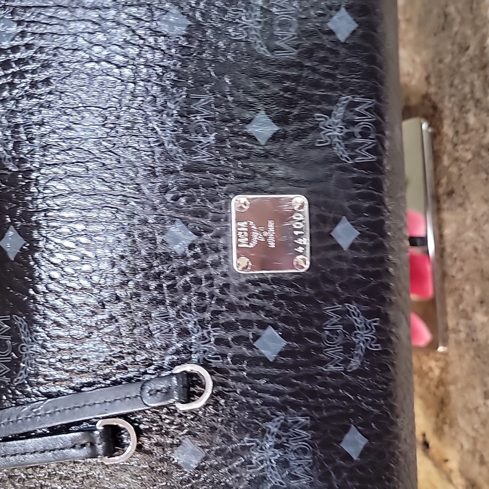 MCM EUC Black Visetos Coated Canvas and Leather Klara Bag 2 WAY - Picture 2 of 10